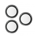 PANZERGLASS Δακτυλίδια προστασίας CAMERA protection Hoop Optic Rings για Apple IPHONE 15 Pro/15 Pro Max - ΜΑΥΡΟ - PG-1139 